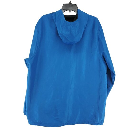 Reebok Windbreaker Men's Size XL Blue Lightweight Zip Up Pockets - Picture 3 of 6